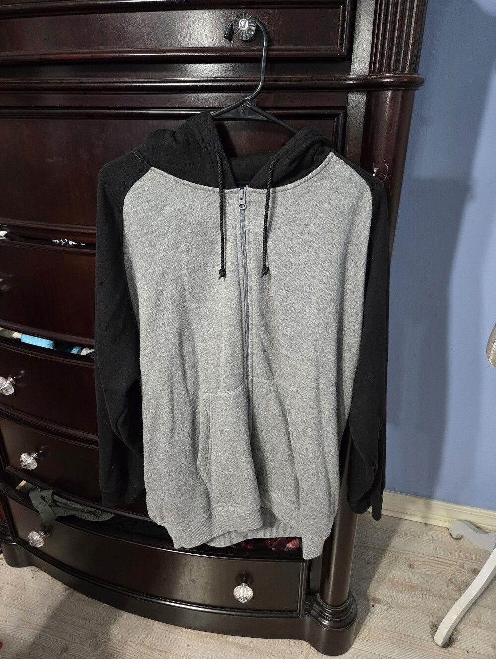 Bugle Boy Mens XL Colorblock Fleece Hoodie Jacket